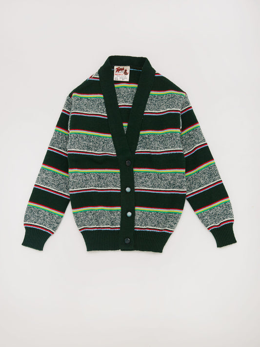 COLLEGIATE Multi Green Stripe Cardigan // 2 Years