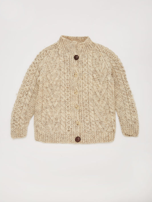 Chunky Knit Cream Cardigan // 2-3 Years