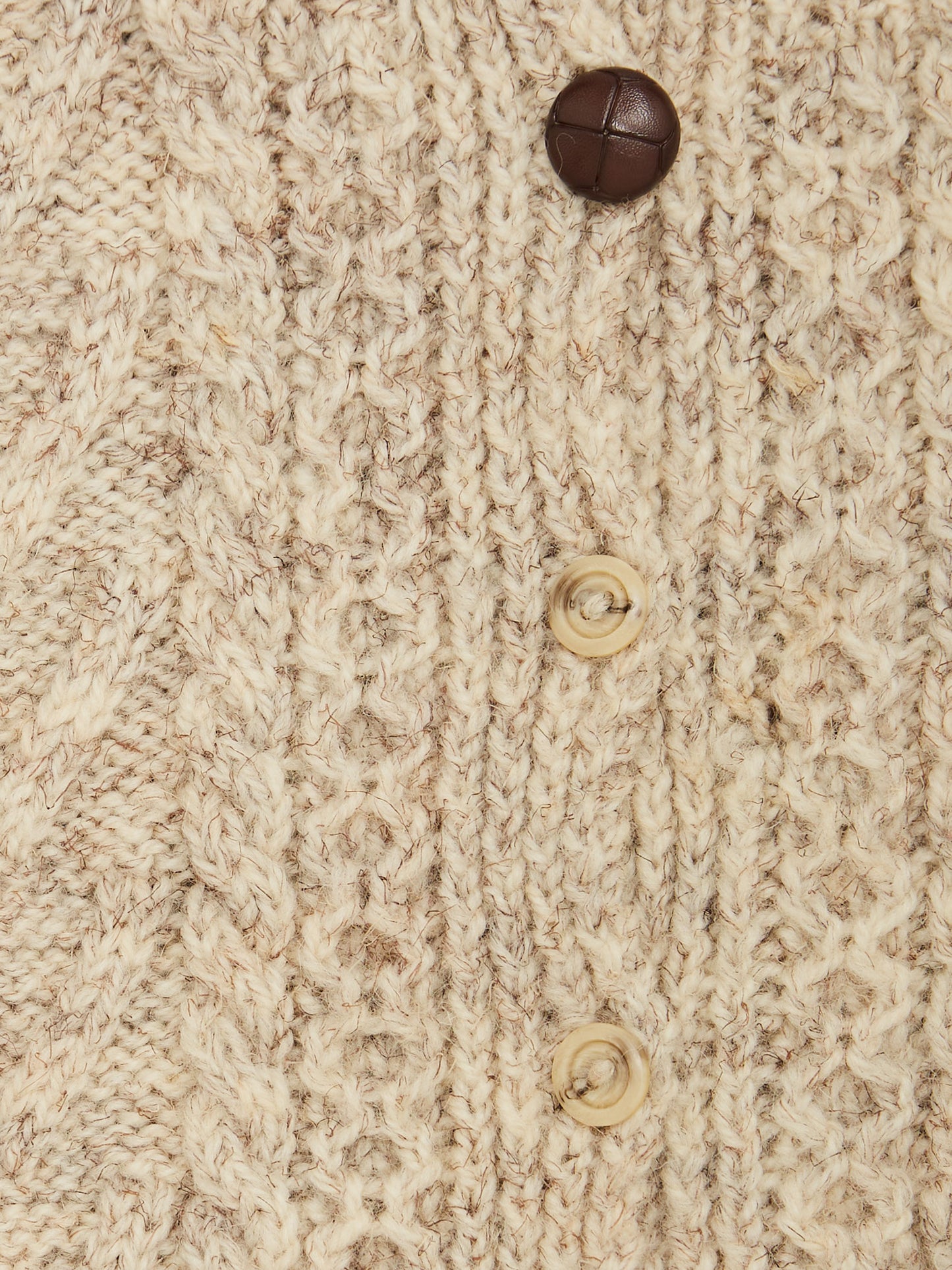 Chunky Knit Cream Cardigan // 2-3 Years