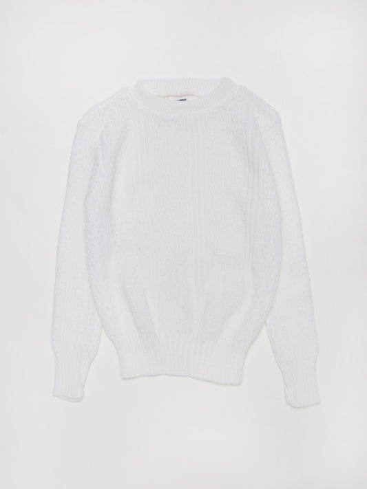 Knitted White Jumper // 6 Years