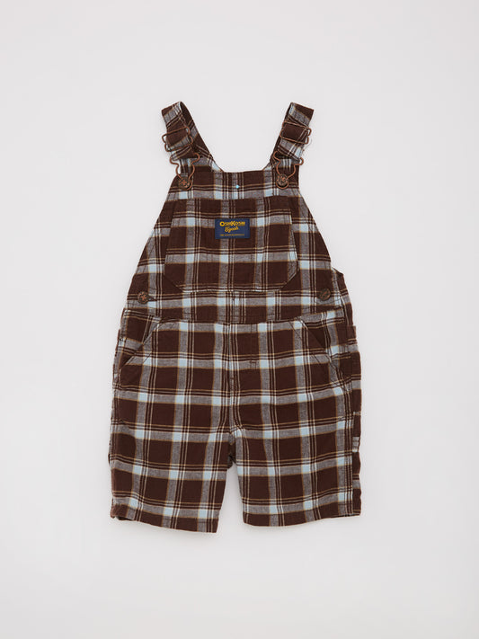 OshKosh Brown Check Shorties // 18 Months