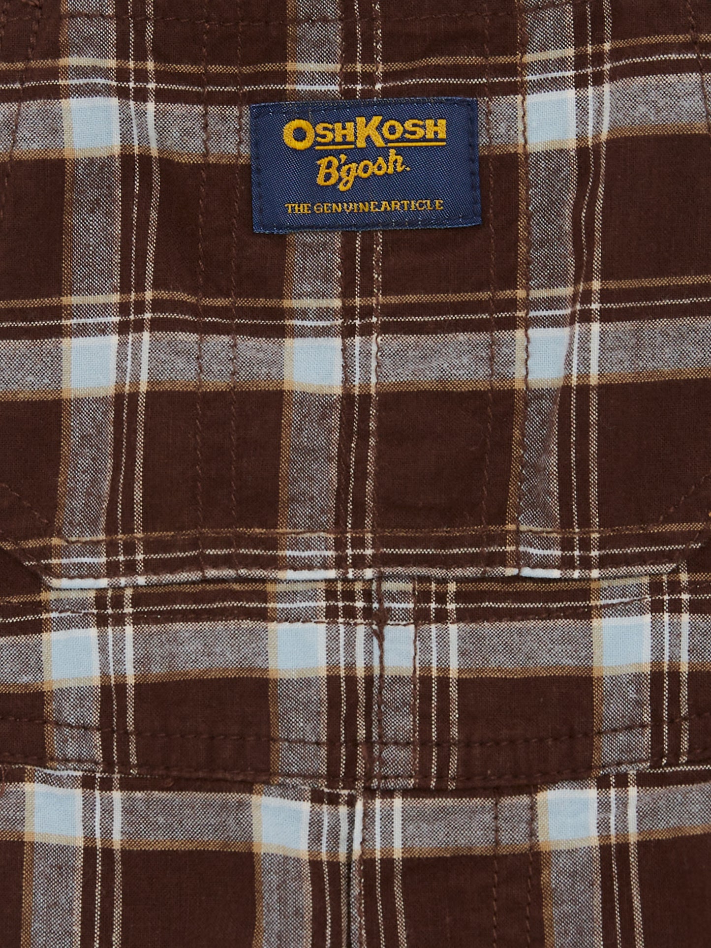 OshKosh Brown Check Shorties // 18 Months