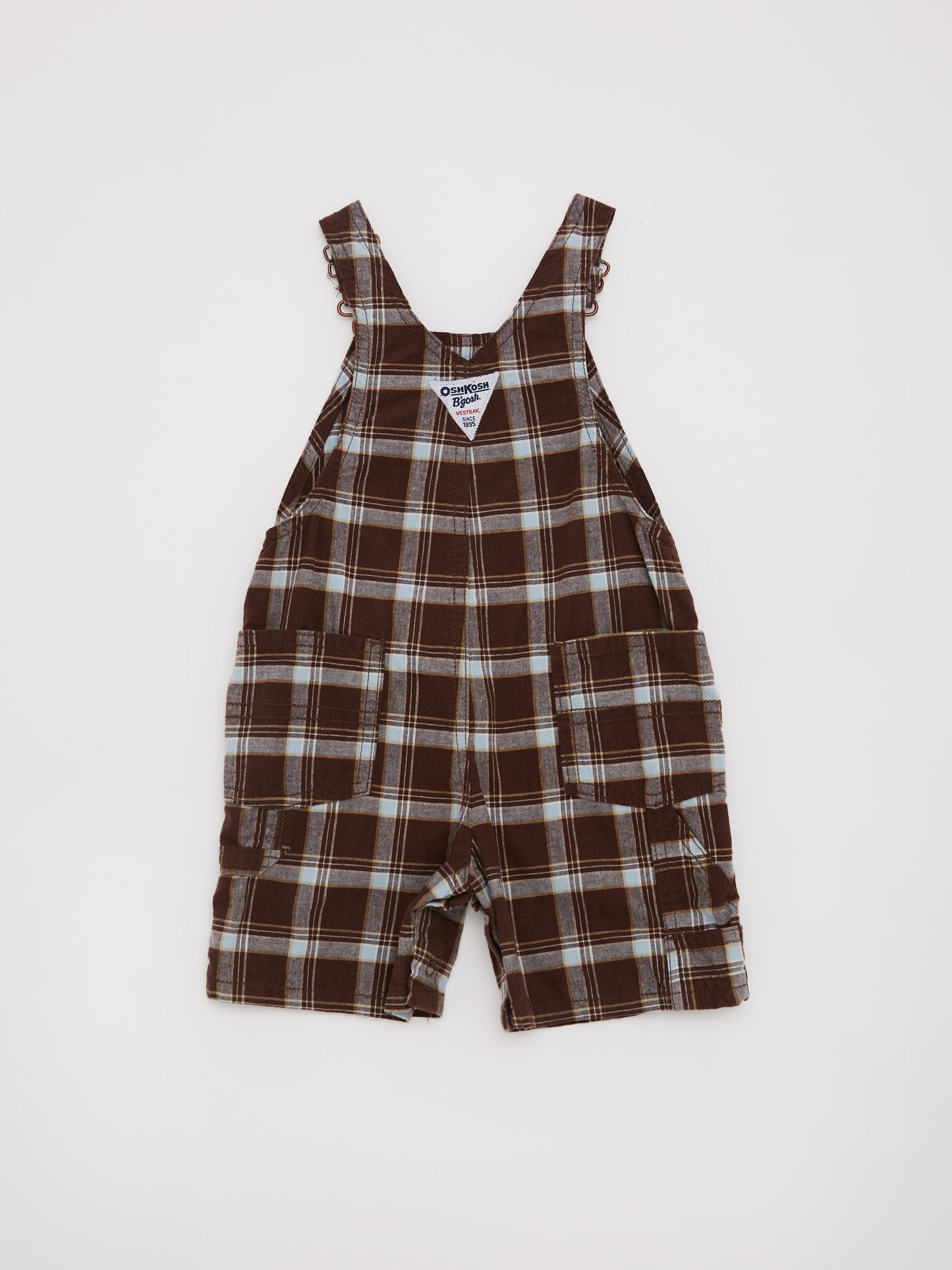 OshKosh Brown Check Shorties // 18 Months