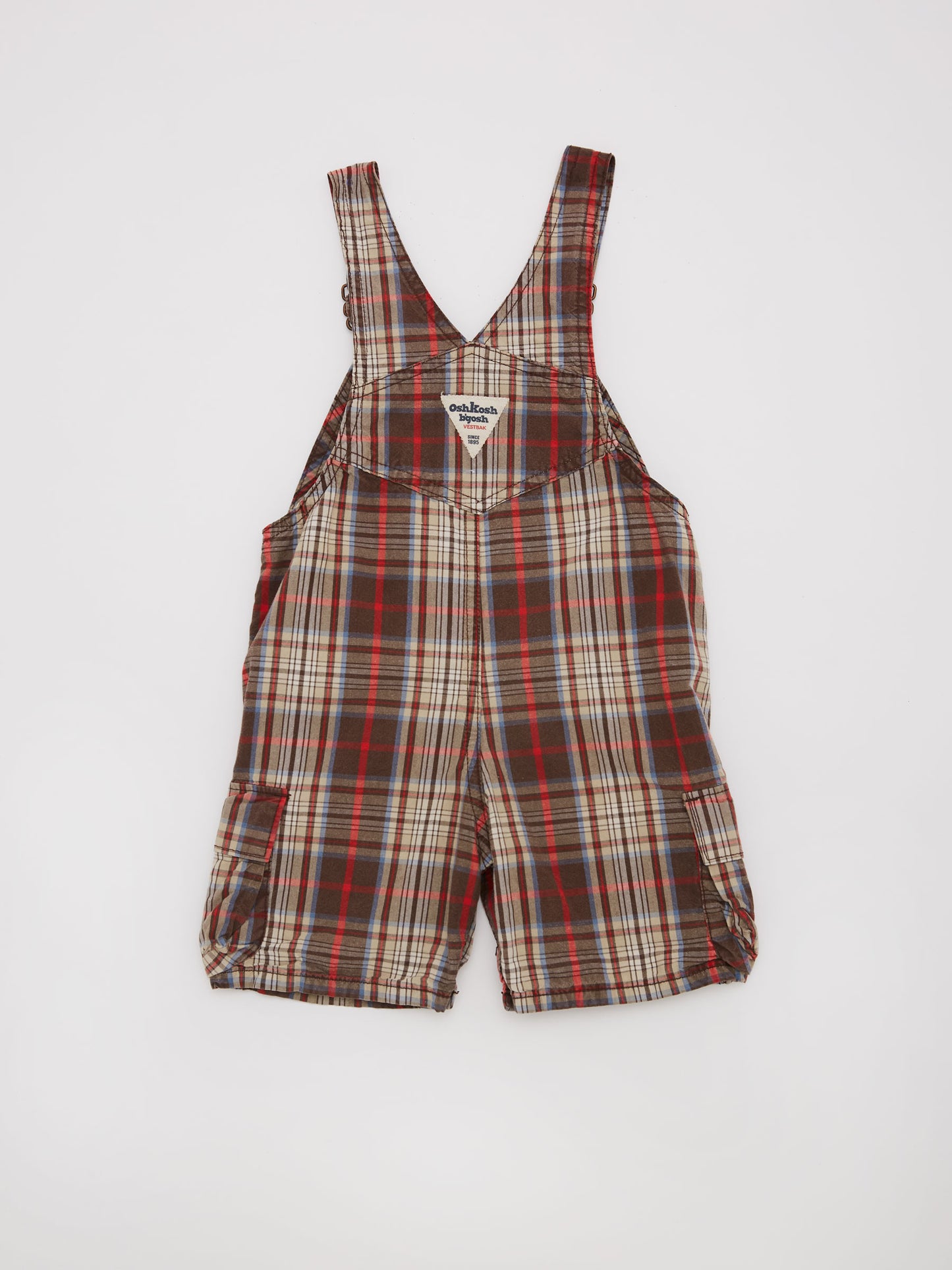 OshKosh Red Check Shortie // 18 Months