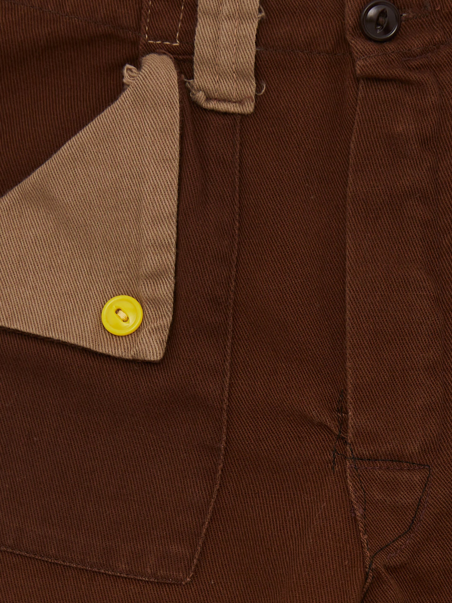 Contrast Pocket Brown Trouser // 6-7 Years