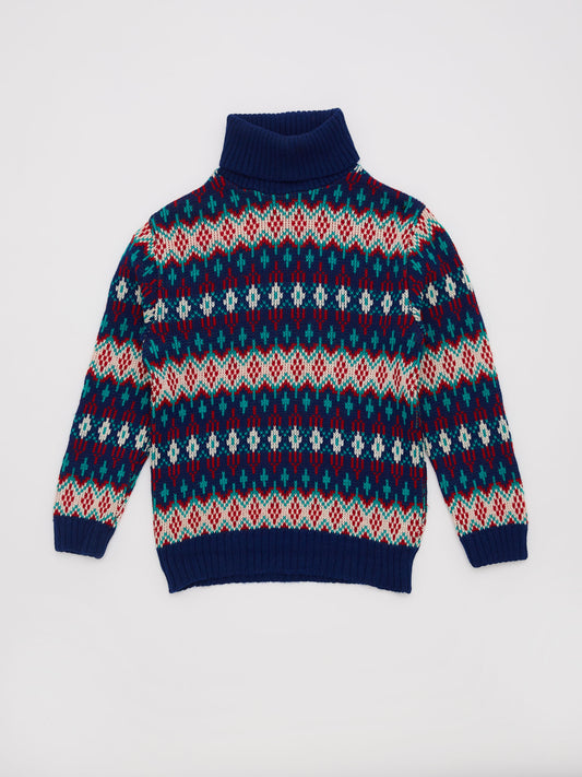 Multi Fairisle Knit Christmas Jumper // 6-7 Years