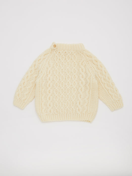 Cable Knit Cream Jumper // 3 Years