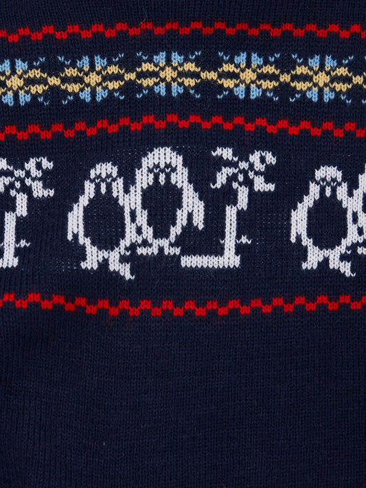 Penguin Knit Christmas Jumper // 3 Years