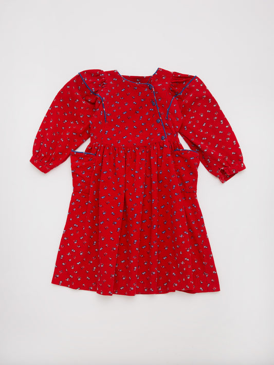 Floral Red Dress // 6 Years