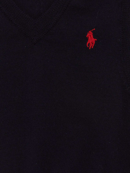 Polo Ralph Lauren Navy Knitted Vest // 4 Years