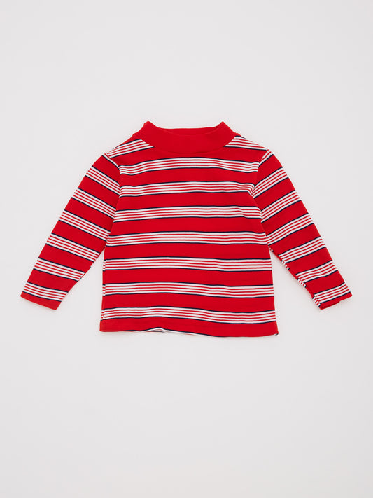 Stripe Red Long Sleeve Top // 3-6 Months