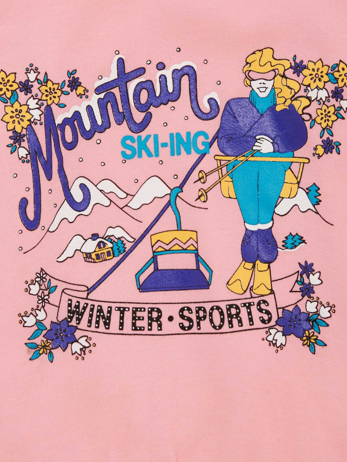 Mountain Ski-ing Pink Sweater // 7-8 Years