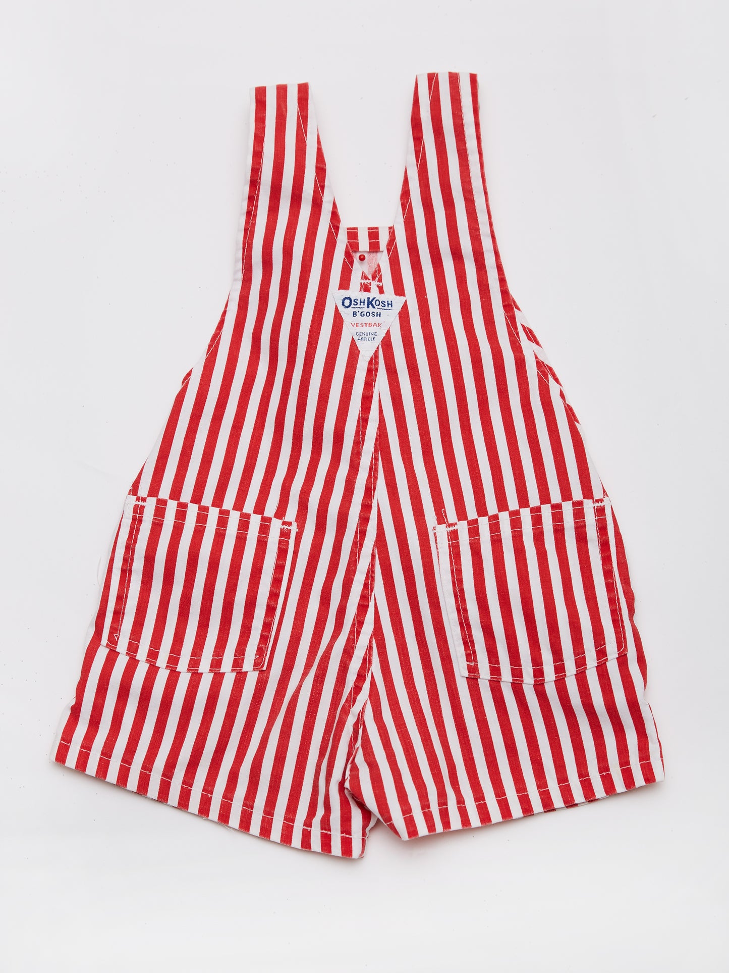 OshKosh Stripe Short Dungarees // 2 Years