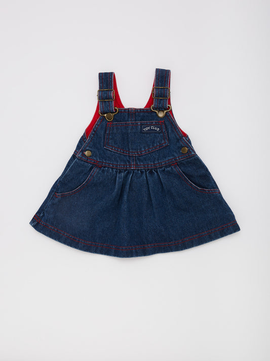 Denim Dungaree Dress // 3-6 Months