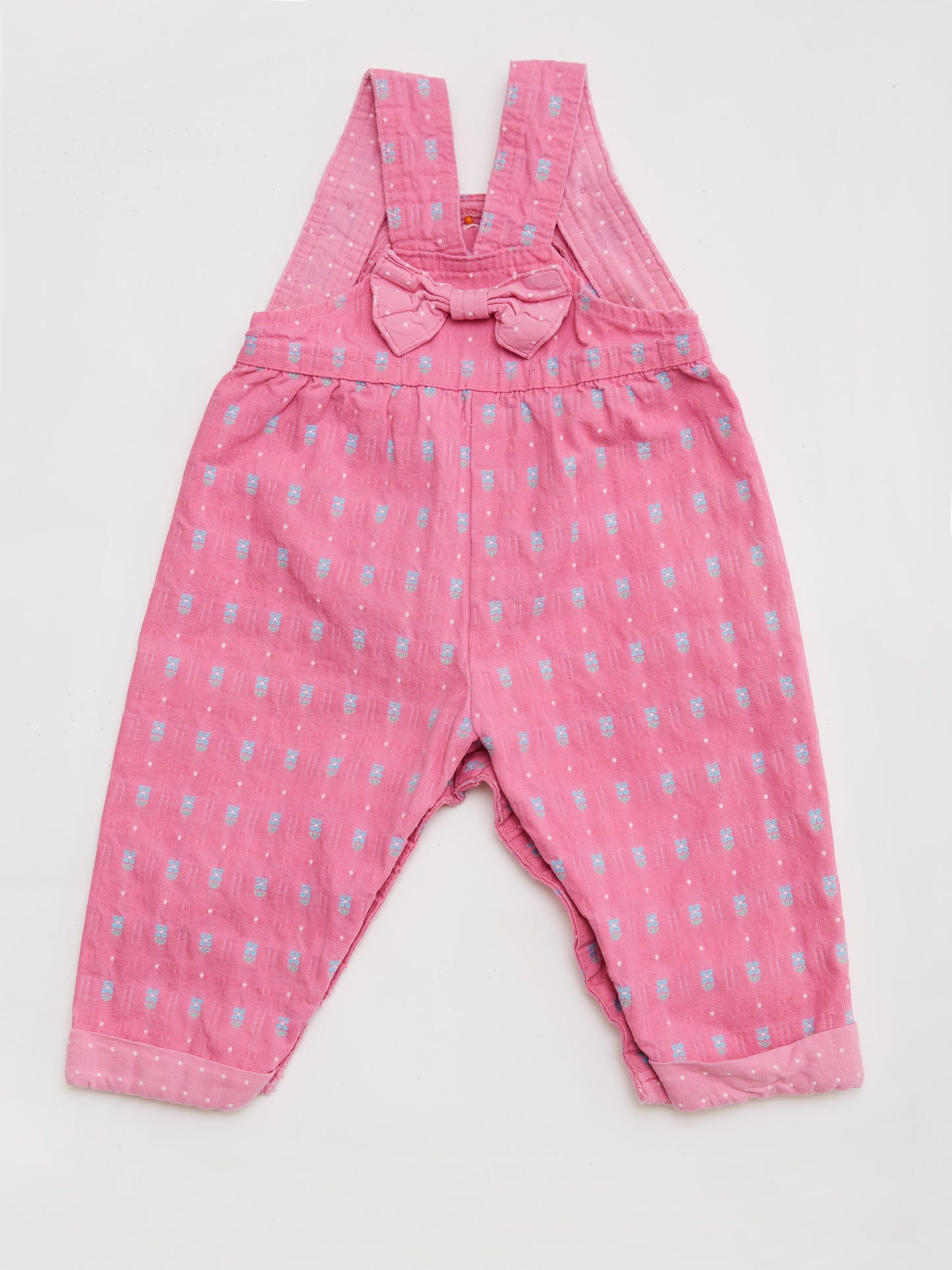 Oshkosh Pink Floral Dungarees // 12 Months