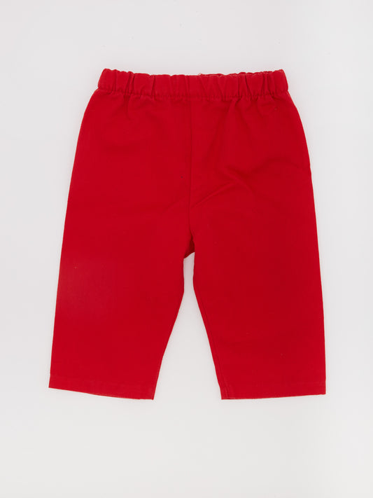 Solid Red Trousers // 12 Months