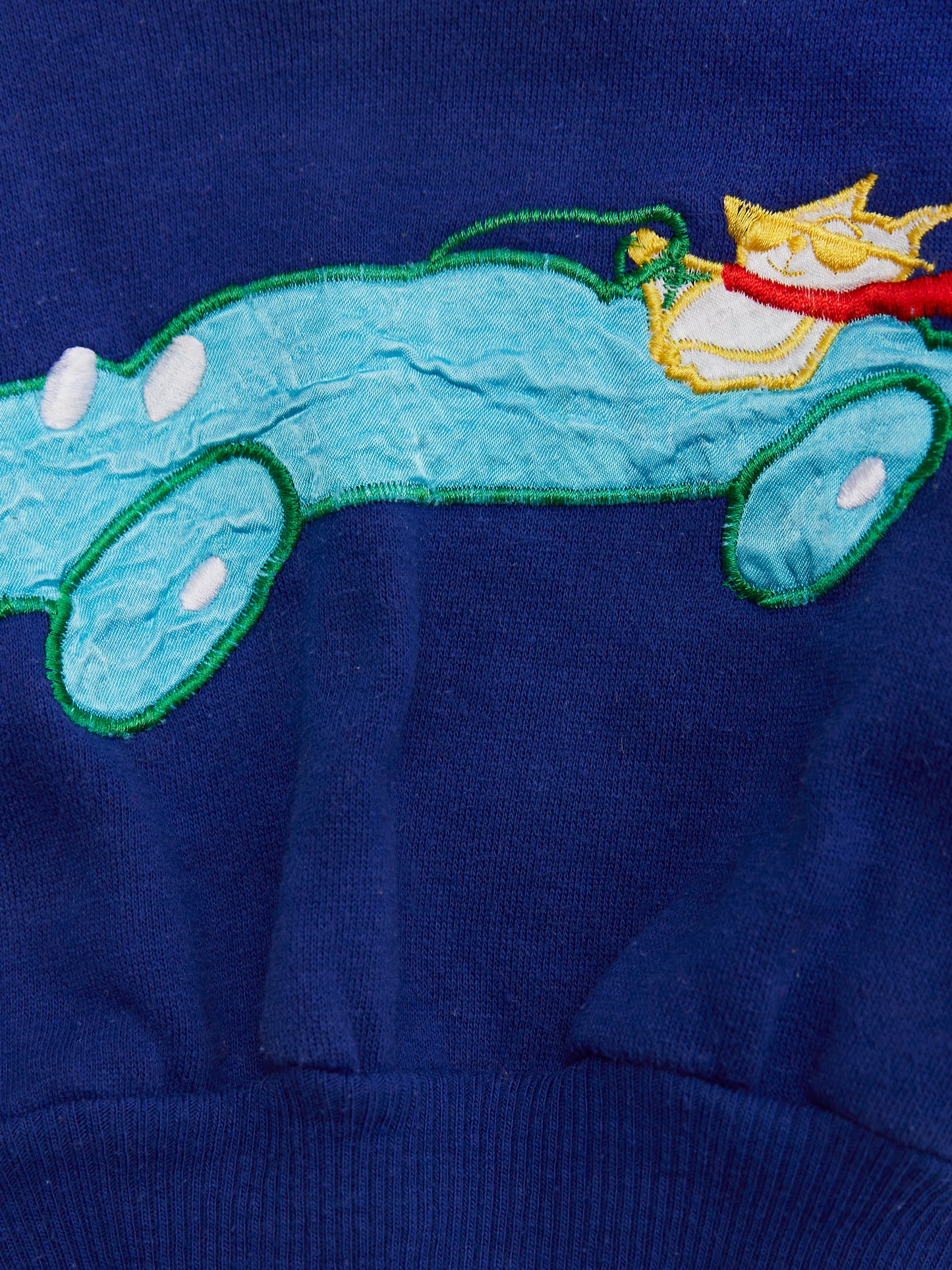 Racing Car Blue Sweatshirt // 6-12 Months