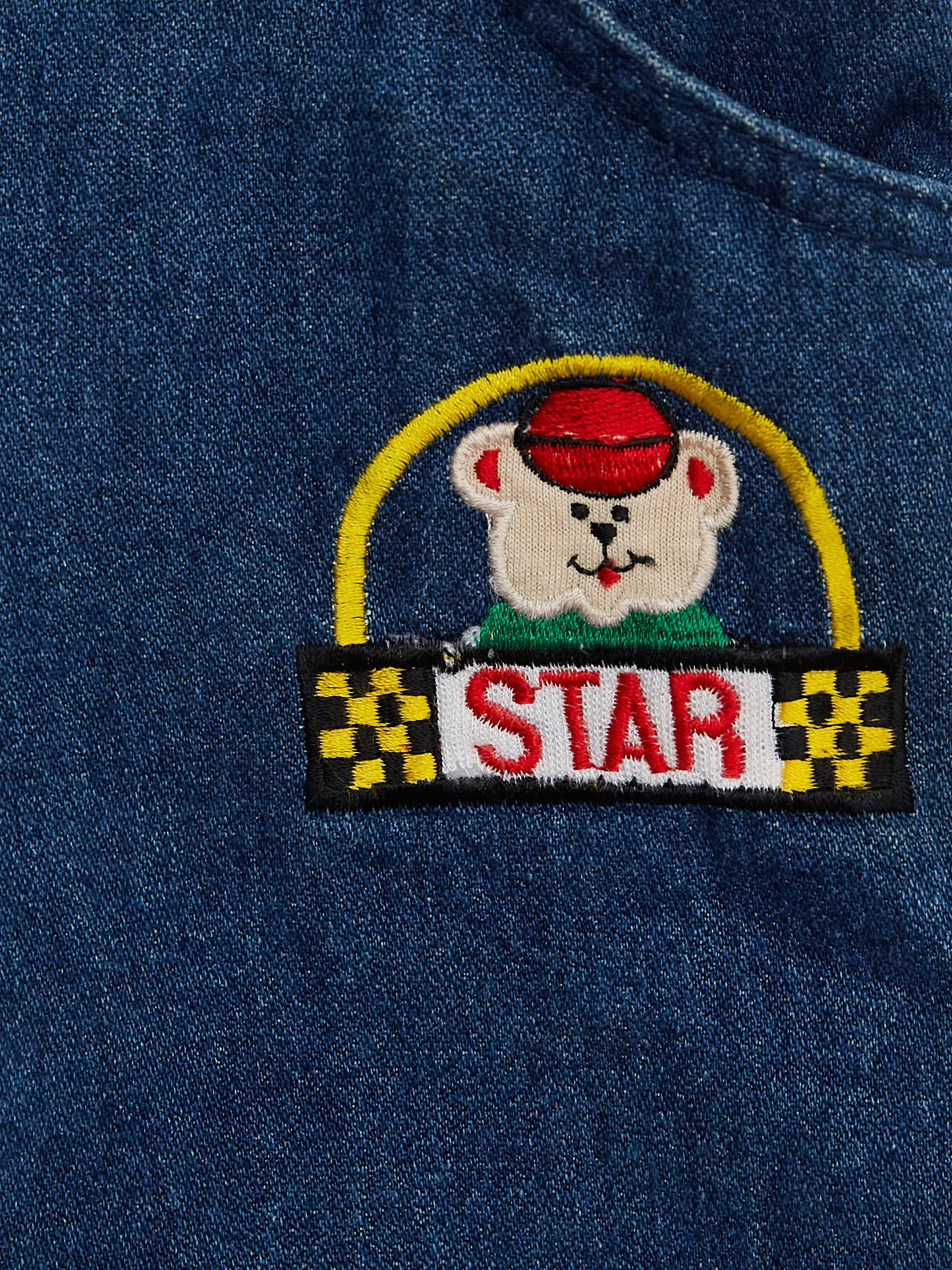 Teddy Bear 'Star' Jeans with Braces // 12 Months