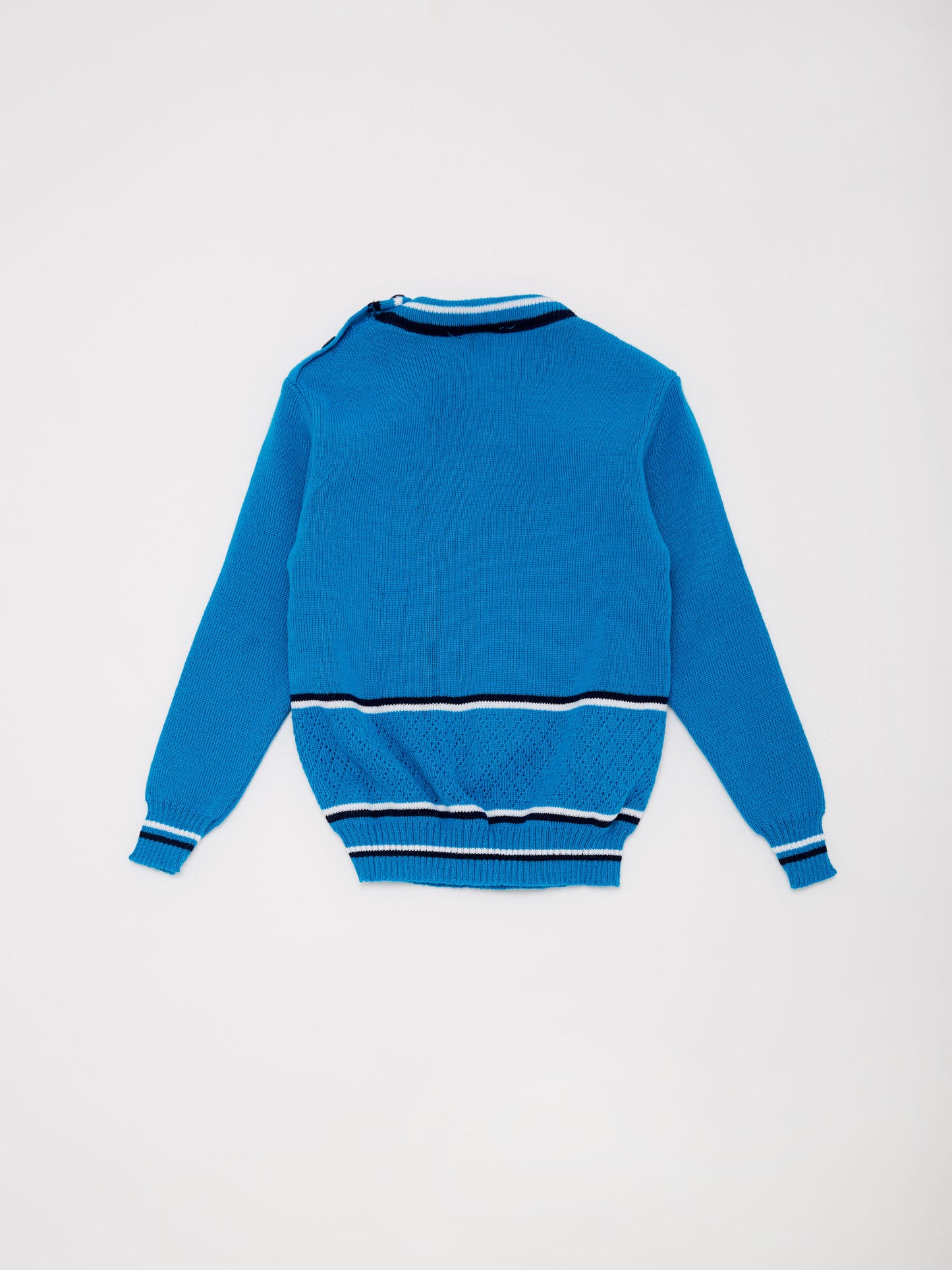 Train Embroidery Blue Knit Jumper // 3 Years