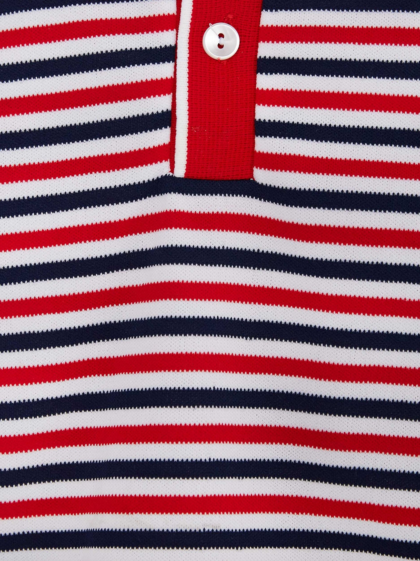 Red & Navy Stripe Polo T-Shirt // 2-3 / 4-5 / 5-6 Years