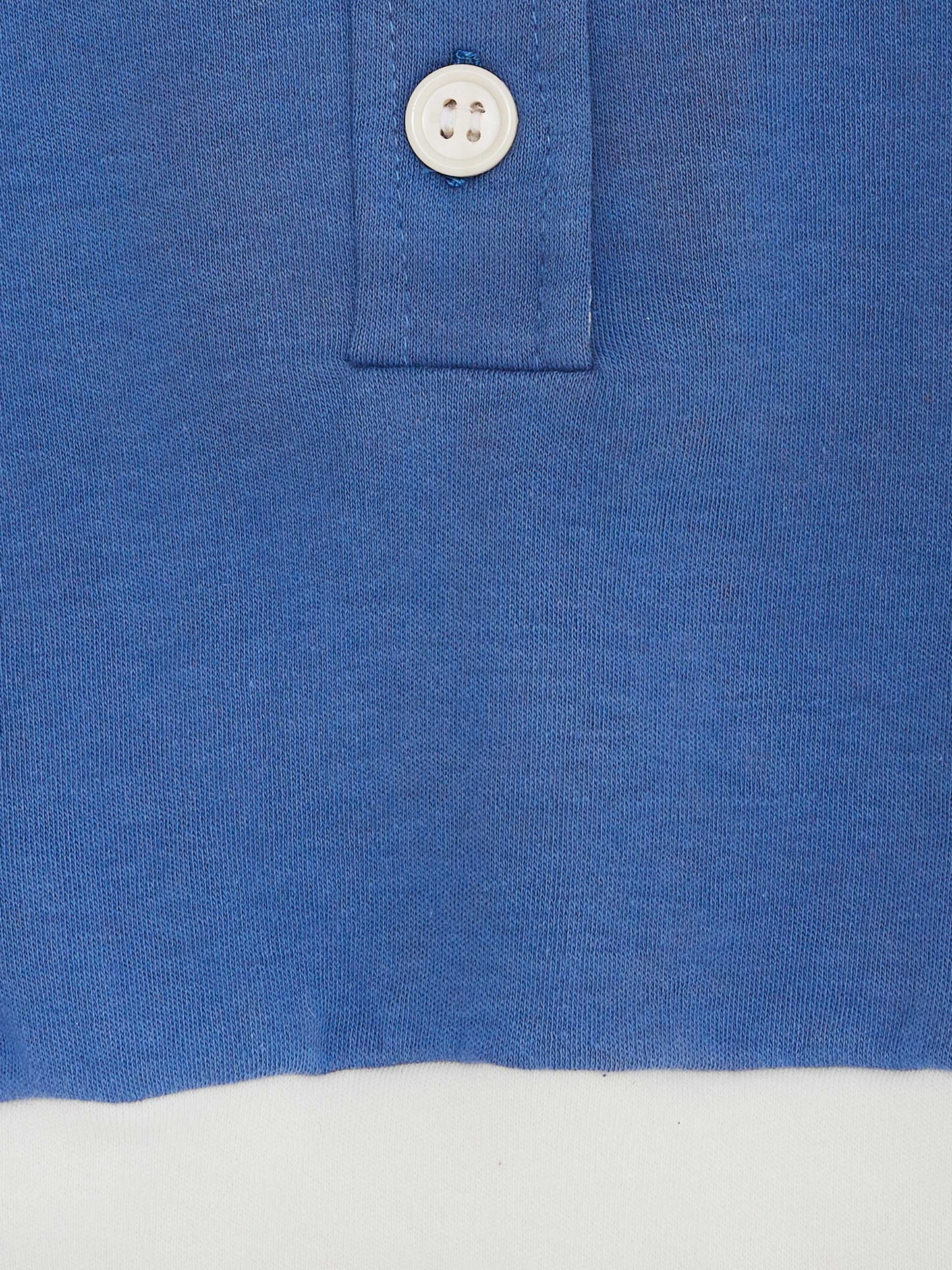 Contrast Collar Blue T-shirt // 1-2 Years