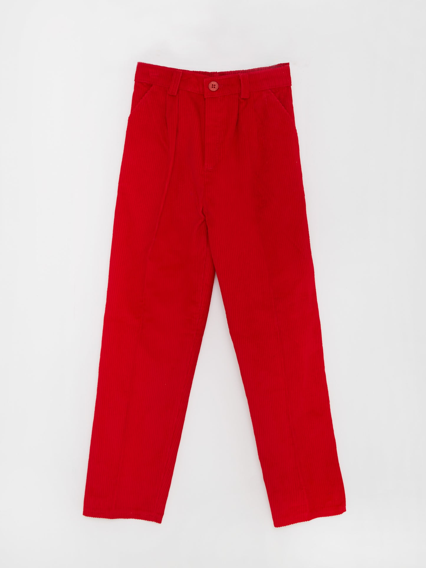 Cord Red Trousers // 7-8 Years