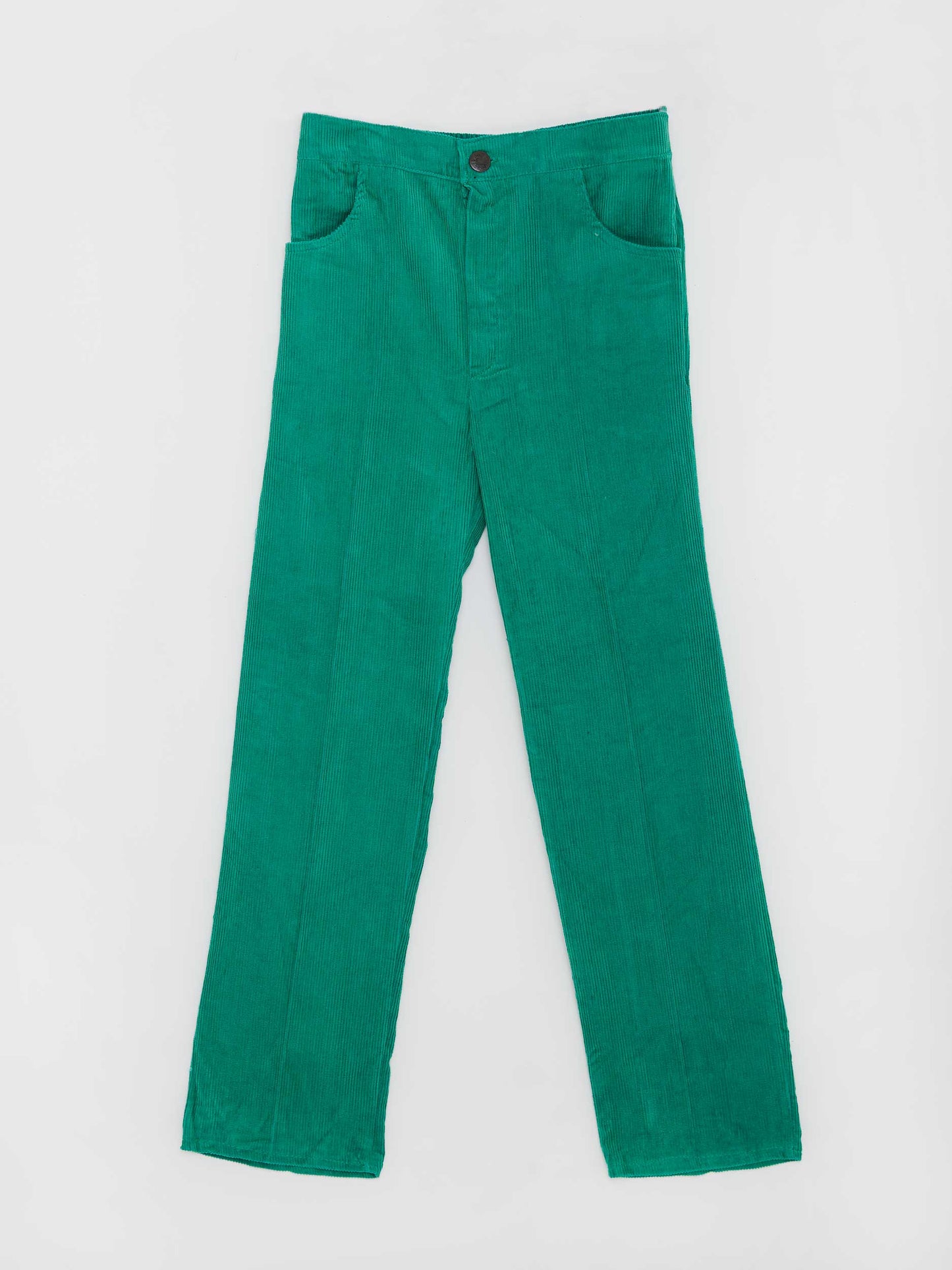 Vibrant Green Cord Trousers // 8-9 Years