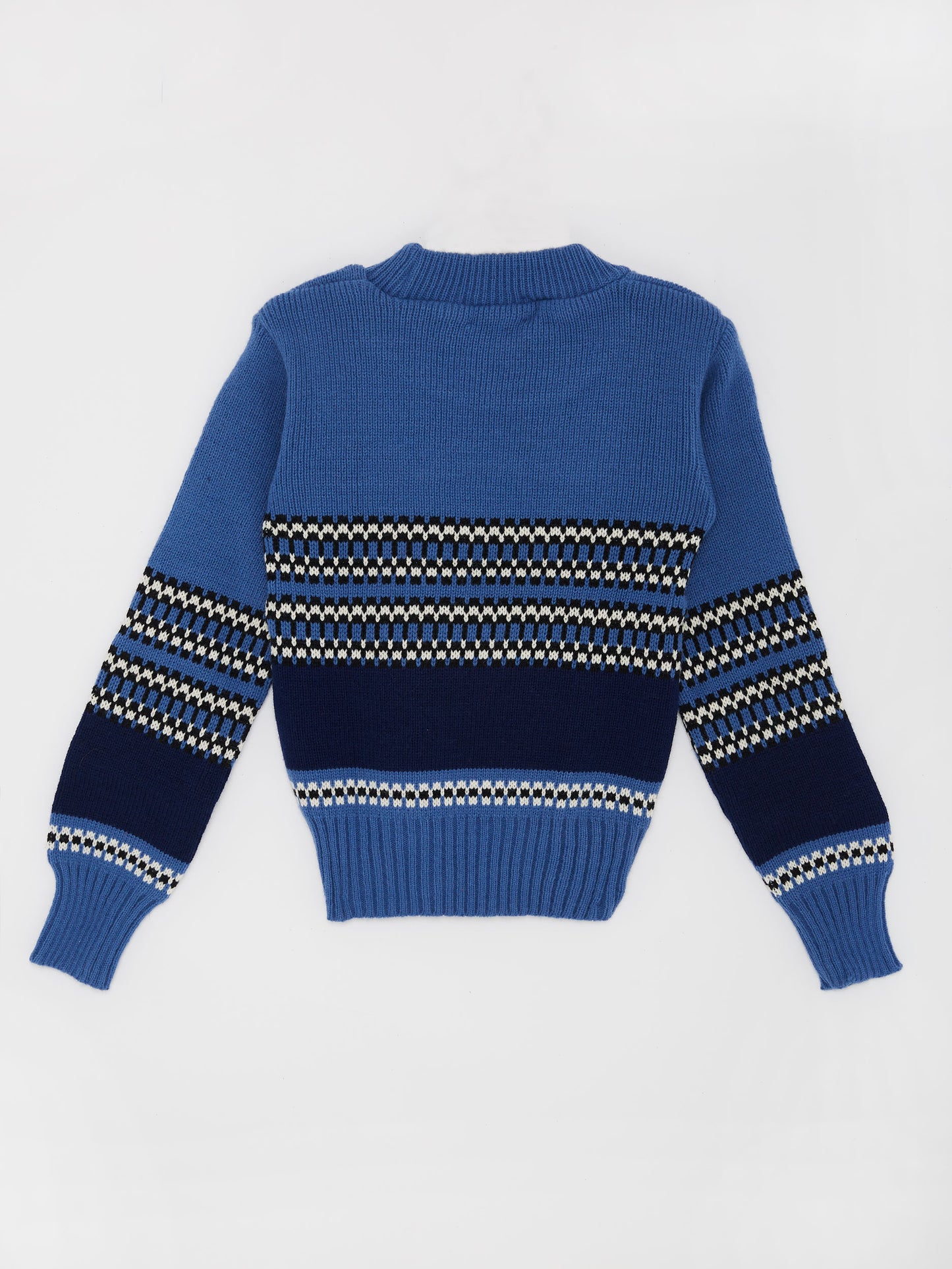 Blue Stripe Knitted Jumper // 6 Years