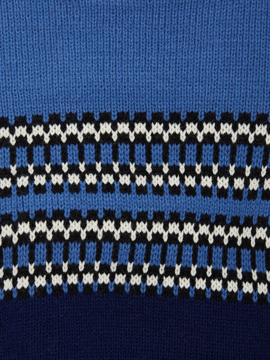 Blue Stripe Knitted Jumper // 6 Years