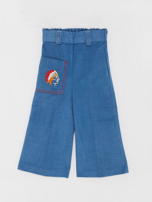 Native American Embroidered Flared Jean // 12 Months