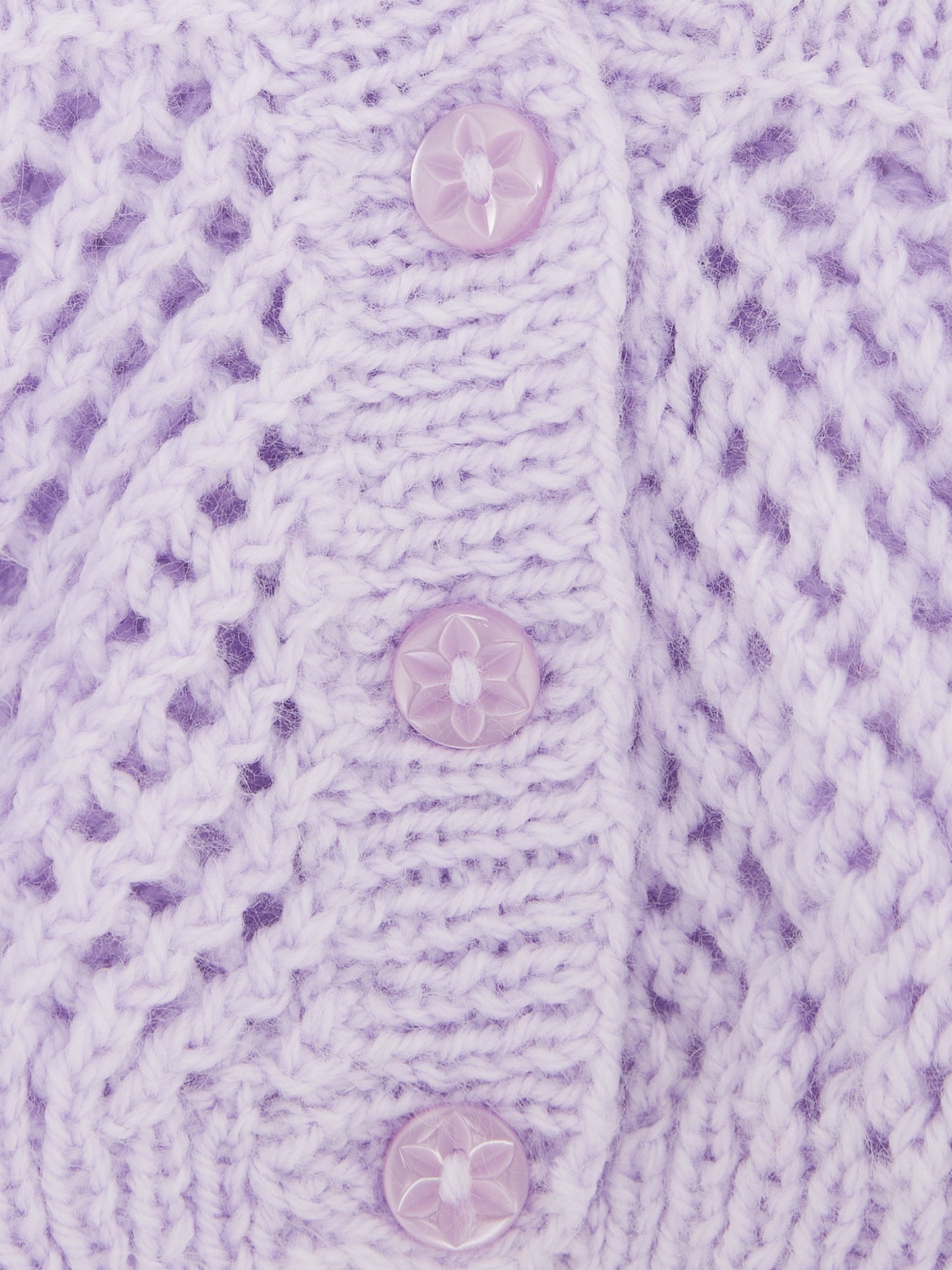 Knitted Lilac Cardigan // 6-12 Months