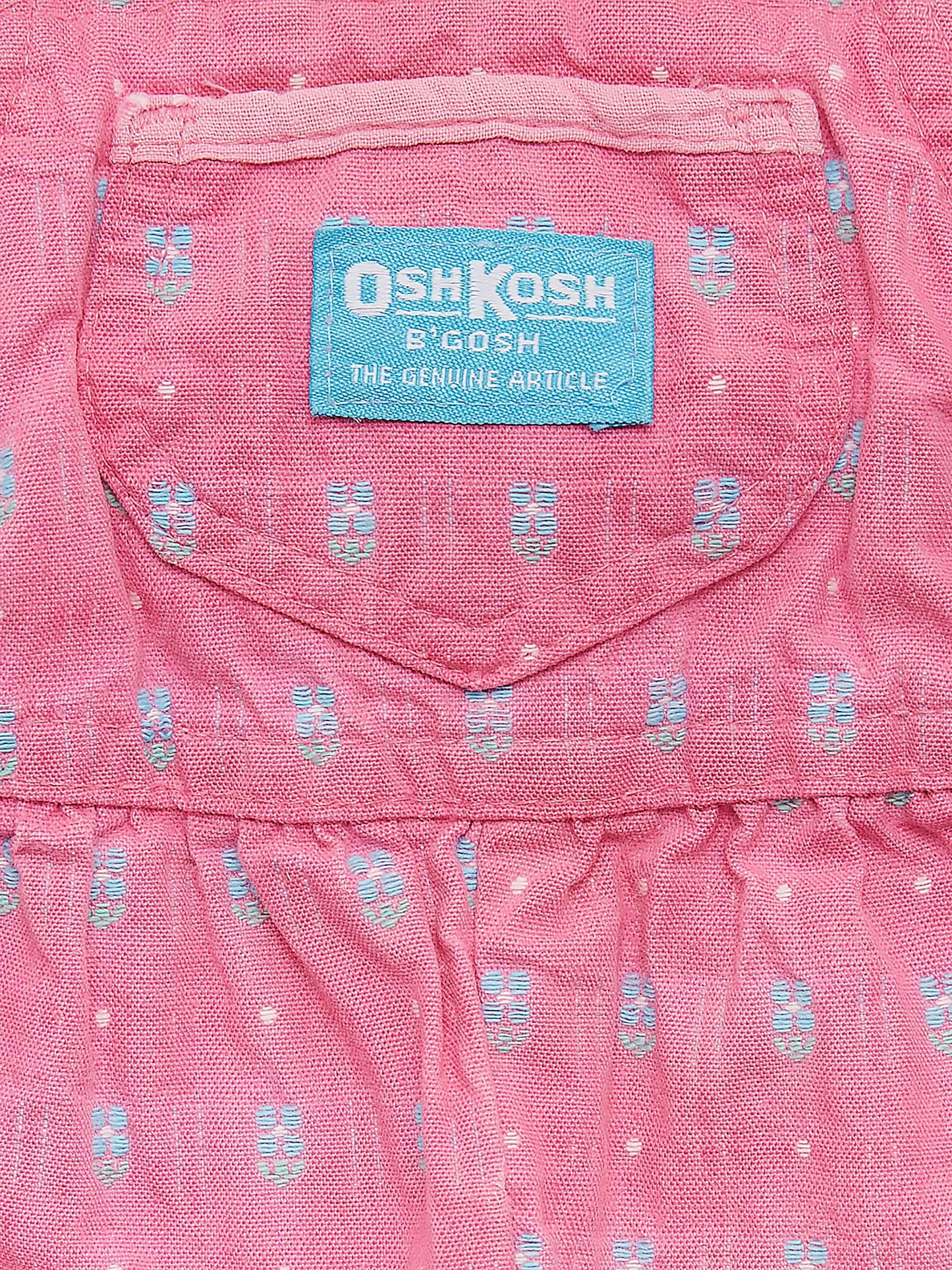 Oshkosh Pink Floral Dungarees // 12 Months